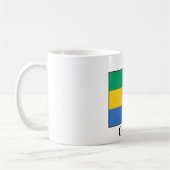 Gabon Flag Koffiemok (Links)