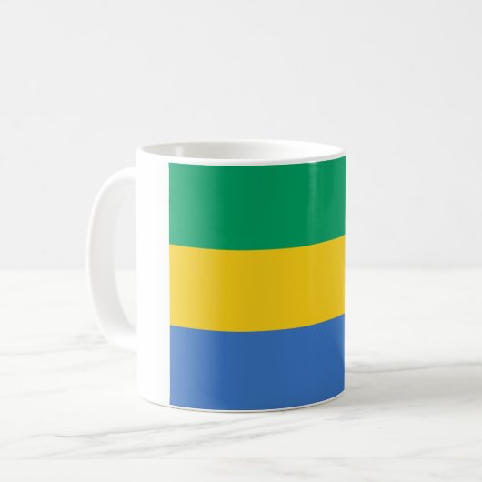 Gabon Flag Koffiemok (Voorkant links)