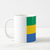 Gabon Flag Koffiemok (Links)