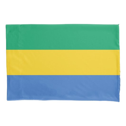 Gabon Flag Kussensloop (Voorkant)