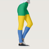 Gabon Flag Leggings (Rechts)