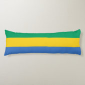 Gabon Flag Lichaamskussen (Voorkant)