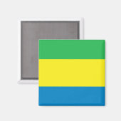 Gabon Flag Magneet (Voorkant / Achterkant)