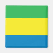 Gabon Flag Magneet (Voorkant)