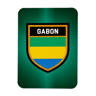 Gabon Flag Magneet
