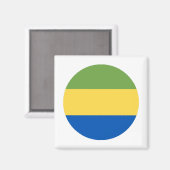 Gabon Flag Magneet (Voorkant / Achterkant)