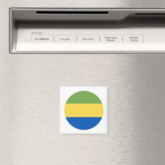 Gabon Flag Magneet (Insitu (Vaatwasser))