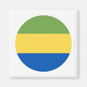 Gabon Flag Magneet (Voorkant)
