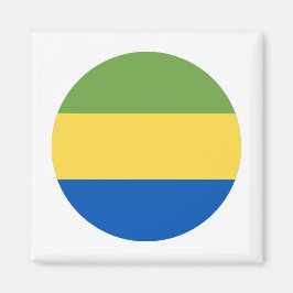 Gabon Flag Magneet