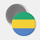Gabon Flag Magnet (Voorkant / Achterkant)