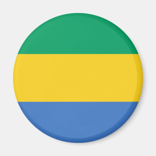 Gabon Flag Magnet (Voorkant)