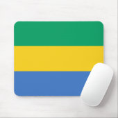 Gabon Flag Muismat (Met muis)