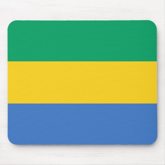 Gabon Flag Muismat (Voorkant)