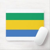 Gabon Flag Muismat (Met muis)
