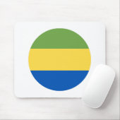 Gabon Flag Muismat (Met muis)
