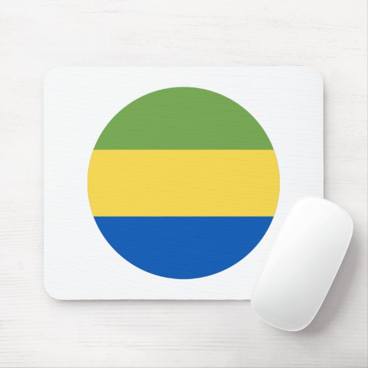 Gabon Flag Muismat (Met muis)