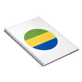 Gabon Flag Notitieboek (Rechterzijde)