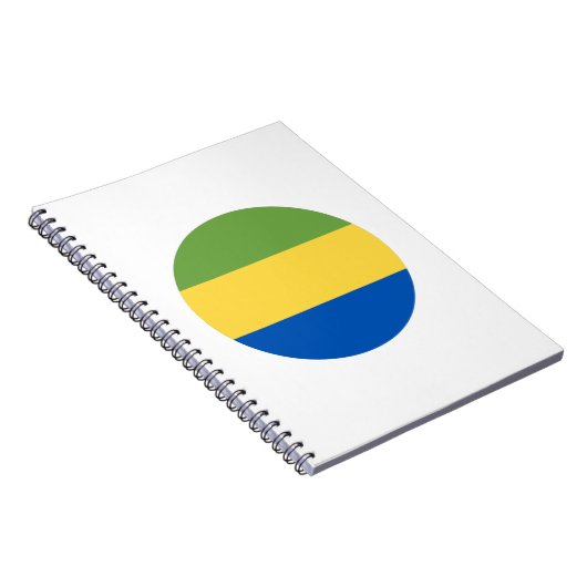 Gabon Flag Notitieboek (Rechterzijde)