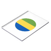 Gabon Flag Notitieboek (Linkerzijde)