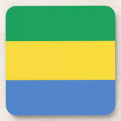 Gabon Flag Onderzetter (Voorkant)