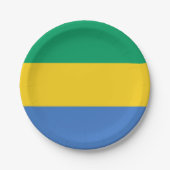 Gabon Flag Papieren Bordje (Voorkant)
