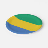 Gabon Flag Papieren Bordje (Gekanteld)