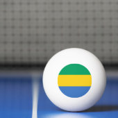Gabon Flag Pingpongbal (Net)