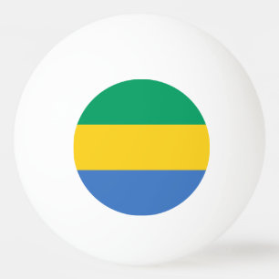 Gabon Flag Pingpongbal