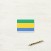 Gabon Flag Post-it® Notes (Op bureau)