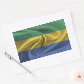 Gabon Flag Rechthoekige Sticker (Envelop)
