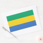 Gabon Flag Rechthoekige Sticker (Envelop)