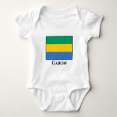 Gabon Flag Romper (Voorkant)