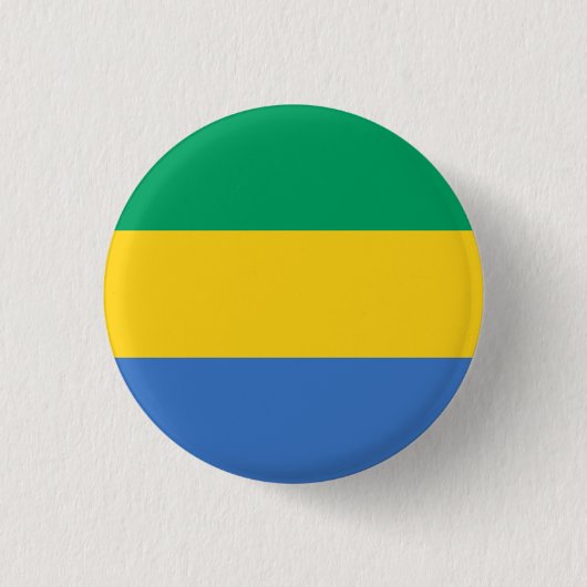 Gabon Flag Ronde Button 3,2 Cm (Voorkant)