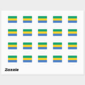 Gabon Flag Ronde Sticker (Vel)