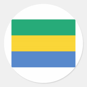 Gabon Flag Ronde Sticker