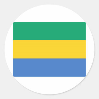 Gabon Flag Ronde Sticker
