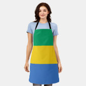 Gabon Flag Schort (Gedragen)