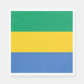 Gabon Flag Servet (Voorkant)
