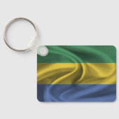 Gabon Flag Sleutelhanger (Achterkant)