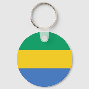 Gabon Flag Sleutelhanger
