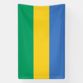 Gabon Flag Spandoek (Verticaal)