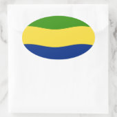 Gabon Flag Sticker (Tas)
