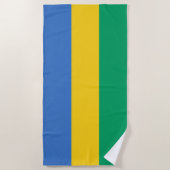 Gabon Flag Strandlaken (Voorkant)