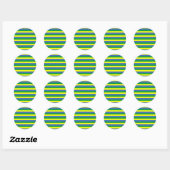gabon flag stripes ronde sticker (Vel)