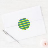 gabon flag stripes ronde sticker (Envelop)