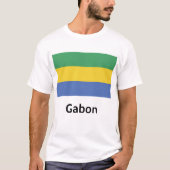 Gabon Flag T-shirt (Voorkant)