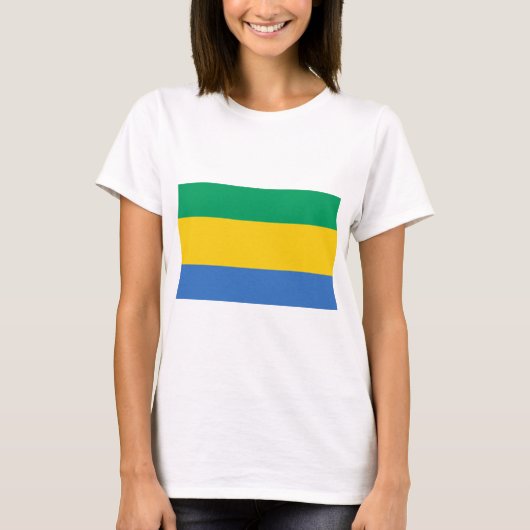 Gabon Flag T-shirt (Voorkant)