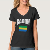 Gabon Flag T-shirt (Voorkant)