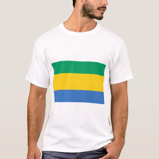 Gabon Flag T-shirt (Voorkant)