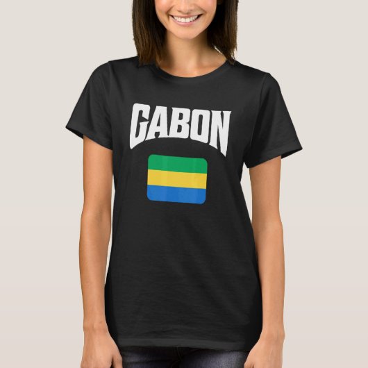 Gabon Flag T-shirt (Voorkant)